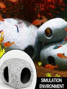 Aquarium Fish Tank Decor Purple Clay Ceramic Pot Shrimp House Cichlid Hiding Cave Breeding Pot Fish House Fish Nest - A - View 8