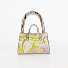 Gancho plegable portátil para bolso con forma de jarrón de aleación de zinc con estilo bohemio y pequeños rhinestones - Multicolor - Ver 35