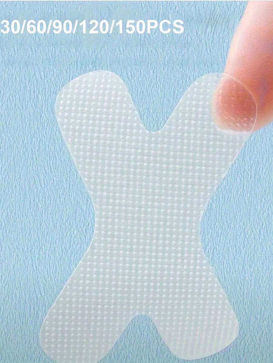 60pcs/Pack Hypoallergenic Transparent White Tape, Suitable For Sensitive Skin - Gentle Removal, Breathable And Comfortable, Suitable For Sports, Painless Removal, Skin-Friendly PE Material - Multicolor - View 1