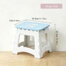 Enlarged Size Household Folding Step Stool - (1pc) Non-Slip Surface Step Stool, Multiple Sizes Available, Load Capacity Up To 310 LBS - Sturdy & Lightweight ABS Plastic Folding Step Stool, Suitable For Kitchen, Bedroom, Bathroom And Living Room - Blue - View 7