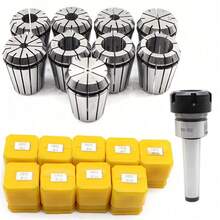 UK 9pcs 2mm-20mm ER32 Spring Collets Set & MT3 M12 ER32 Collet Chuck Morse Taper - ER32 Spring Collet Set - View 1