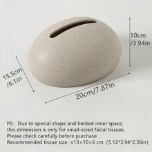 1pc Resin Tissue Box, Tissue Box Holder, Tissue Box Cover, Napkin Holder, Tissue Storage Box, Bathroom Accessories, Faux Stone Material, Creative Home Decor, Christmas Gift/Halloween Gift/Christmas Decoration - 1pc - View 12