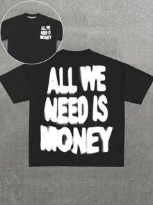 Men T-Shirts - 黑-1 - 查看 1