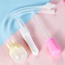 Ferramenta de Cuidado de Silicone Suave - Design Higiênico Anti-Retorno, Limpeza Confortável (Pinça e Conta-gotas Cor Aleatória), Dental, Dentes - Multicolorido - Visão 1