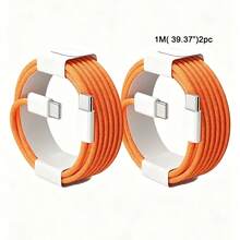 1-3PCS 3.3ft 6.6ft USB C To USB C 240W Fast Charging Cable Compatible With Apple 17 16 15Pro Max Galaxy S26 S25 S24 And More - 橘色 - 查看 13