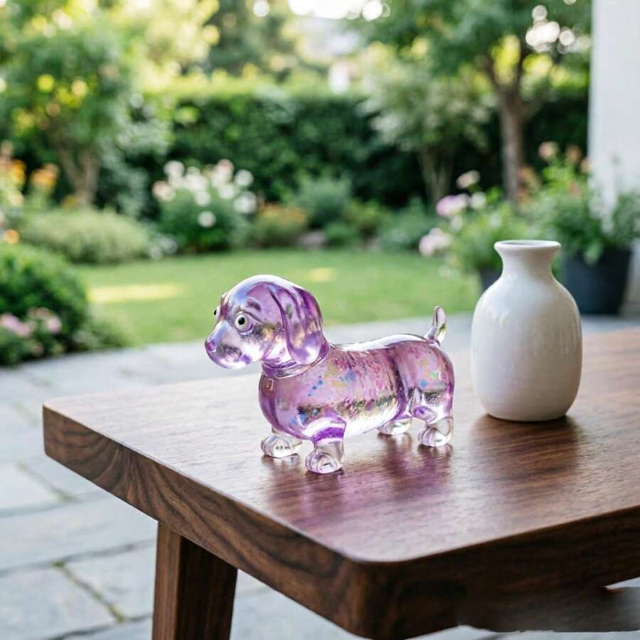 1pc Shiny Soft Sausage Dog Squishy Toy, Designed For Teenagers And Adults Seeking Ritual Of Life And Emotional Release, Ideal Stress Relief Companion For Urban High-Pressure People, Embedded With Fine Gold Powder And Warm Orange Gradient Halo - Multicolor - View 1