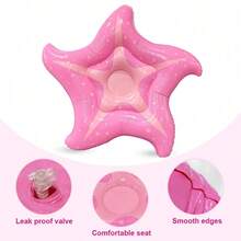 Starfish Shaped Inflatable Pool Float Lounge Chair Large Polka Dot Water Floating Bed Foldable Leak-Proof PVC Floating Bed Suitable For Beach Pool Summer Water Party - Multicolor - View 6
