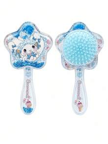 MINISO Sanrio My Melody Kuromi Cinnamoroll Hello Kitty 星星造型氣墊髮梳，便攜亮片髮梳，適合旅行化妝包 - 彩色 - 查看 8