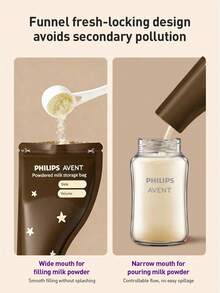 Kantong Penyimpanan Susu Bubuk Sekali Pakai Kedap Cahaya Philips Avent, Kantong Tertutup Antibakteri Portabel untuk Aktivitas Luar Ruangan (30 buah) - MultiWarna - View 5