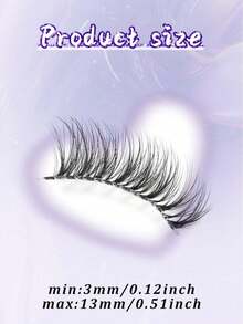 7 Pairs Cat Eye Style Transparent Stem Light Mist Natural False Eyelashes, Lightweight Soft Strip Lashes - Black - View 8