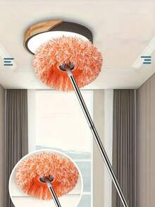 Multi-Function Ceiling & Wall Mop Wall Mop Cleaner With Long Handle Extendable Duster Suitable For Dry And Wet Use Home Ceiling Dust Cleaning Tool Easy To Clean Floors Tiles Glass And Cars Back To School Must Haves - Multicolor - View 6