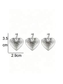 3pcs Fashion Stainless Steel 18K Gold Plated Heart Oval Portrait Relief Locket Pendant, Locket Photo Box With Flip Cover, DIY Unique Ideal Gift For Friends Birthday, Family, Mom/Grandma/Wife Anniversary Gift, Autumn Fashion, Casual, Vintage, Personalized, Daily Wear, Party, Mother's Day, Valentine's Day, Graduation, Wedding - Multicolor - View 38