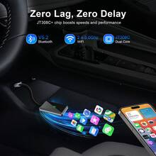 Wired To Wireless CarPlay Box Dual Interface USB-A/Type-C Car Adapter Supports Android Auto Plug And Play Low Latency Lossless Original Car Upgrade - A - View 2
