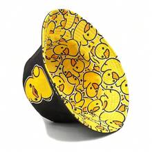 Unisex Reversible Bucket Hat, Fashionable Yellow Duck Print, Lightweight Bucket Hat, Suitable For Parties And Outdoor Activities - A - View 3