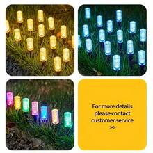 1PC Set Solar LED Bubble Stake String Lights, Multicolor Changing Waterproof IP54Outdoor Landscape Lamp, Decorative Lighting For Garden Lawn Patio Yard Pathway Holiday Party Solar‑Powered Bubble Column Stak - Bubble Column - View 6