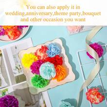 6/24pcs Mini Artificial Silk Carnation Flower Heads, 2 Inch Small Faux Carnation DIY Handmade Wedding Party Home Baby Shower Wedding Car Halloween Decoration (Fresh Color) - Carnation Flower Head - View 5