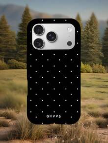 GIIPPA 1件黑色背景白色波點圖案設計手機殼，適用於Phone 17 Pro Max，兼容Phone 16 Pro Max、15 Pro Max、14 Pro Max，韓系高端時尚趣味手機殼，兼容11/12/13/14/15/16 Pro Max Plus，優雅設計男女皆宜，送女友的完美禮物，適合聖誕節、情人節、復活節、婚禮季和生日 - 彩色 - 查看 7