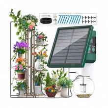 New Solar Powered Irrigation System (DIY Kit) - Drip Irrigation System With 300 Irrigation Modes, Equipped With 10m Hose And 10 Drippers, Suitable For Indoor And Outdoor Automatic Watering - A - View 10