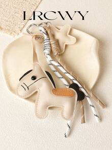 Women's Bag Charm Fashionable Personalized White Star Pony Rope Knot - White - View 2