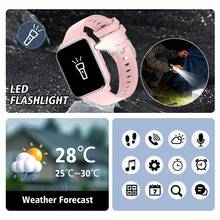 Smartwatch With Call Reminder, Message Control, Multiple Sports Modes, Music Control, Camera Control And More, Suitable As Valentine's Day, Christmas, New Year, Birthday Gift For Friends, Family And Lovers - Multicolor - View 4