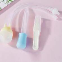 Ferramenta de Cuidado de Silicone Suave - Design Higiênico Anti-Retorno, Limpeza Confortável (Pinça e Conta-gotas Cor Aleatória), Dental, Dentes - Multicolorido - Visão 3