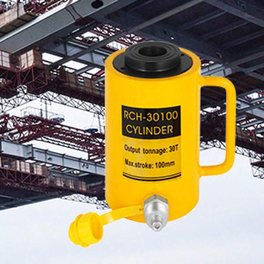 30ton 100mm Hollow Plunger Hydraulic Cylinder Jack - 30T 100mm - View 1