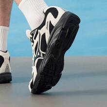 Mizuno 新款防滑網布透氣 SPARK CNIII 復古休閒跑步鞋 中性款 - 米白色/黑色 - 查看 9