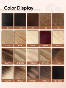 Jessie's Wig 20片/包 50g 膠片式接髮 真人髮絲 絲滑直髮 自然黑 膠片接髮 自然外觀 高品質 8# - S8 - 查看 7