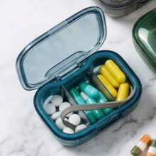 1pc Ultra-Small 3-Compartment Dust-Proof Pill Storage Box, Daily Pill Box - (3 Daily) 3 Compartments, Dust-Proof, Medication Organizer, Easy For Daily Medication - Portable Lightweight Design, Portable Lightweight Design Suitable For Travel Or Home Use, Box, Travel Essential - Multicolor - View 10