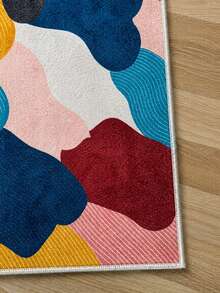 Chilai Home Modern Patterned Area Rug, Soft Non-Slip Carpet For Living Room & Bedroom, Runner Rug, Washable Kitchen Rug, Home Decor Rug, Made in Turkiye - 彩色 - 查看 5