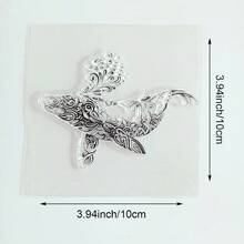 Transparent Silicone Stamps, DIY Scrapbooking Decoration, Collage Photo Album Greeting Card Making, Vintage Floral Forest Aesthetic Animal Patterns - Abstract - View 24