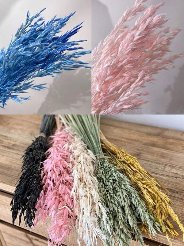 15/30/60/90/120 piezas Ramo de flores de trigo artificial estilo bohemio - Decoración multifuncional de enredadera para el hogar y fiestas, adecuado para la sala de estar, centro de ramo de flores artificiales, accesorios de fotografía, celebraciones estacionales (Navidad, Pascua, Acción de Gracias, Día de San Patricio, Día de San Valentín)