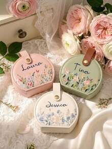 Boîte à bijoux personnalisée - Fleur d'anniversaire, Boîte à bijoux personnalisée - Fleur d'anniversaire, Boîte cadeau de demoiselle d'honneur de mariage pour les sœurs, Cadeau pour les femmes - Multicolore - Voir 5