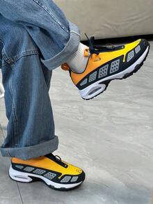 Nike Air Max Sunder Comfortable And Versatile Casual Low-Top Running Shoes Women's Yellow-Grey - Yellow-gray - View 3