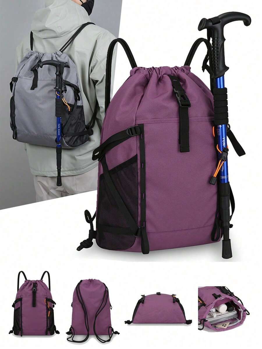 Mochila ligera y plegable para hombres, adecuada para actividades al aire libre y desplazamientos, gran capacidad, estilo coreano, unisex