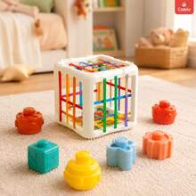 Sensory Educational Cube Kit For Babies Geometric Shapes Castela - Multicolor - Ver 10