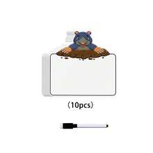 Quixorblex 10/20Pcs Reusable Double Sided Blank Dry Erase Flashcards With Markers, Cute Groundhog Laminated Writing Cards, Classroom Learning Teaching Aid, Teacher Supplies For Home Back To Class - Multicolor - View 14