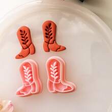 Polymer Clay Cutter Set,Pineapple Swan Cowboy Hat Boot Vintage Oval Flower Leaf Shape Clay Cutters For Earrings Making,DIY Soft Clay Jewelry Molds - Butterfly - View 18