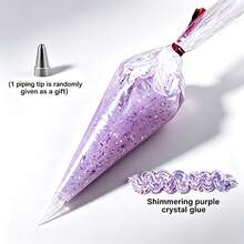 Glitter Sequin Crystal Glue, DIY Decorative Glue, DIY Cream Glue, Equipped With Dedicated Glue Nozzle, Suitable For Phone Cases, Handmade Decorations - Multicolor - View 7