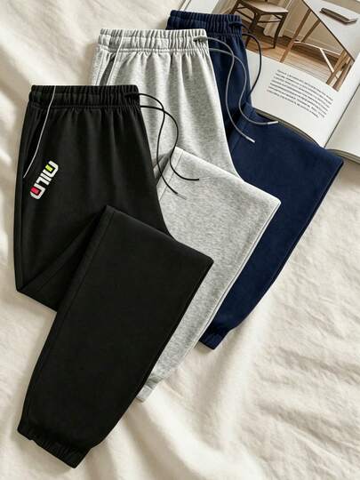 Quần jogger nữ thời trang viền trắng, cạp chun rút, bo gấu, in họa tiết cá nhân hóa, thoải mái thoáng khí, phù hợp cho thể thao ngoài trời, tập gym, mặc thường ngày, quà tặng ngày lễ hoàn hảo cho bạn gái, người yêu, mẹ
