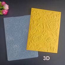 3D Embossing Folder Vintage Floral Forest Scene Embossing Template DIY Scrapbook Card Making Craft Supplies Scrapbook/Journal/Card Making Xmas Greeting Card Christmas Invitation Holiday Journal - 3D - View 9