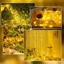LED Starry Copper Wire String Lights Battery Powered (Batteries Not Included) Suitable For Bedroom, Christmas, Party, Wedding, Centerpiece And Decoration - String Lights - View 7