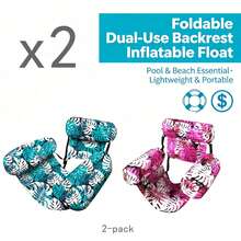 Leaf Design Floating Lounge Chair - Adult Inflatable Pool Chair, Pool Floating Bed Chair, Portable Summer Beach Floating Rest Seat, Suitable For Beach, Lake And Pool Party, Beach Essential - Multiple Styles - View 19