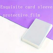 100pcs Transparent Acid-Free PP Protective Sleeves, 5.6*8.9cm/6.6*9.1cm, High Transparency Idol Album Protective Film, Photo Card Sleeve, Photo Protective Sleeve, 20mil Thickened PP Material, Scratch-Resistant, Wear-Resistant, Waterproof, High Transparency Material, 3-Inch Instant Photo Protective Film - Transparent - View 6