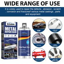 rayhong Metal Casting Glue, High Temperature Resistant Welding Glue For Metal Castings, Sand Holes, Air Pores, Cracks, Electric Welding Repair, Cast Iron Water Pipes, Radiators, Oil Tank Leaks, Welding Repair AB Glue - A - View 7
