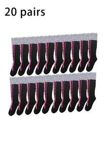 1/10/20/30 Pairs Women's Spring/Autumn Comfortable Fun Chicken Claw Design Knee-High Socks - Multicolor - View 9