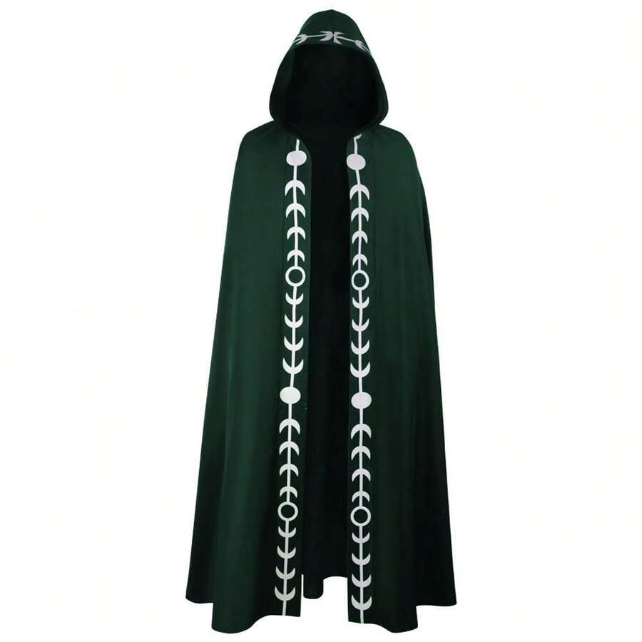 Medieval Renaissance Style Five-Color Large Hooded Cloak, Halloween Priest Cloak, Retro Style