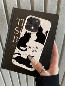Custodia per cellulare con motivo di gatto nero, decorata con silhouette giocose e un design a pois fantasioso, adatta ai modelli iPhone17, 16, 15, 14, 13, 12, 11 Pro, in materiale TPU, con protezione antiurto. È un regalo perfetto per familiari, amici, bambini, compleanni, Capodanno cinese, festività, fidanzati, fidanzate e San Valentino. - Multicolore - Visualizzare 5