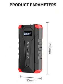 Portable Car Jump Starter With Air Compressor, Jump Starter Battery Pack, 5000A Peak With 150 PSI Tire Inflator, 12V Car Battery Jump Power Pack, Car Jumper Starter Portable, 5 In 1 Function Jump, Battery Charger - Multicolor - View 12