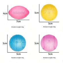 1pc Squishy Maltose Squeeze Toy, 4 Solid Color Ball Designs (Soccer, Basketball), Stress Relief Toy, Fun Entertainment For Office Workers And Teenagers, Sensory Toy, Suitable For Office And School, Quietly Release Frustration - Multicolor - View 6